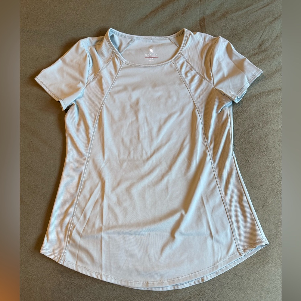 NWOT Spyder Women's Short Sleeve Performance Tee Light Green/Seafoam